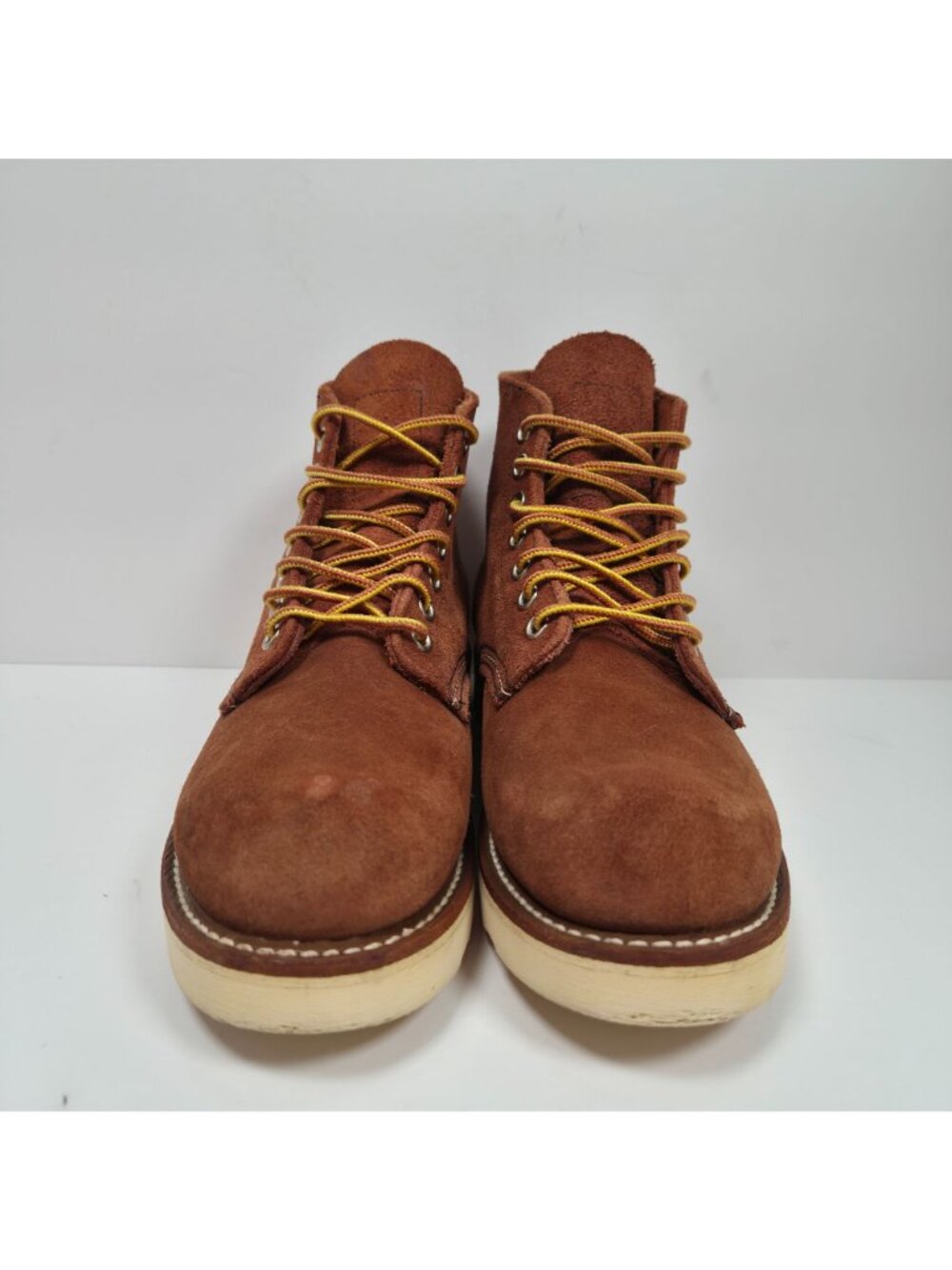 Red Wing 8813 Women's Brown Copper Suede Leather Boots US Size 4.5D Made In USA - Picture 3 of 12